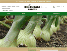 Tablet Screenshot of dixondalefarms.com